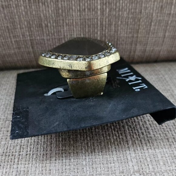 Mixit Women Rings Stretched Adjustable Ring Gold Tone Fashion Jewelry NWT - Picture 7 of 10